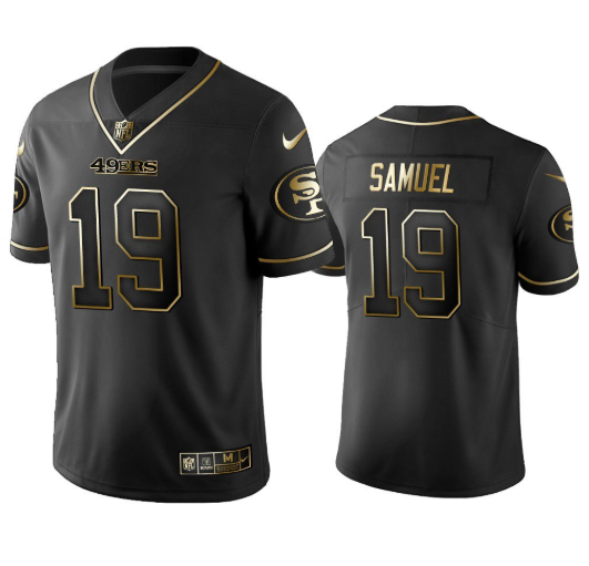 Youth's San Francisco 49ers Custom 2019 Black Golden Edition Stitched Jersey Youth's San Francisco 49ers Custom 2019 Black Golden Edition Stitched Jersey